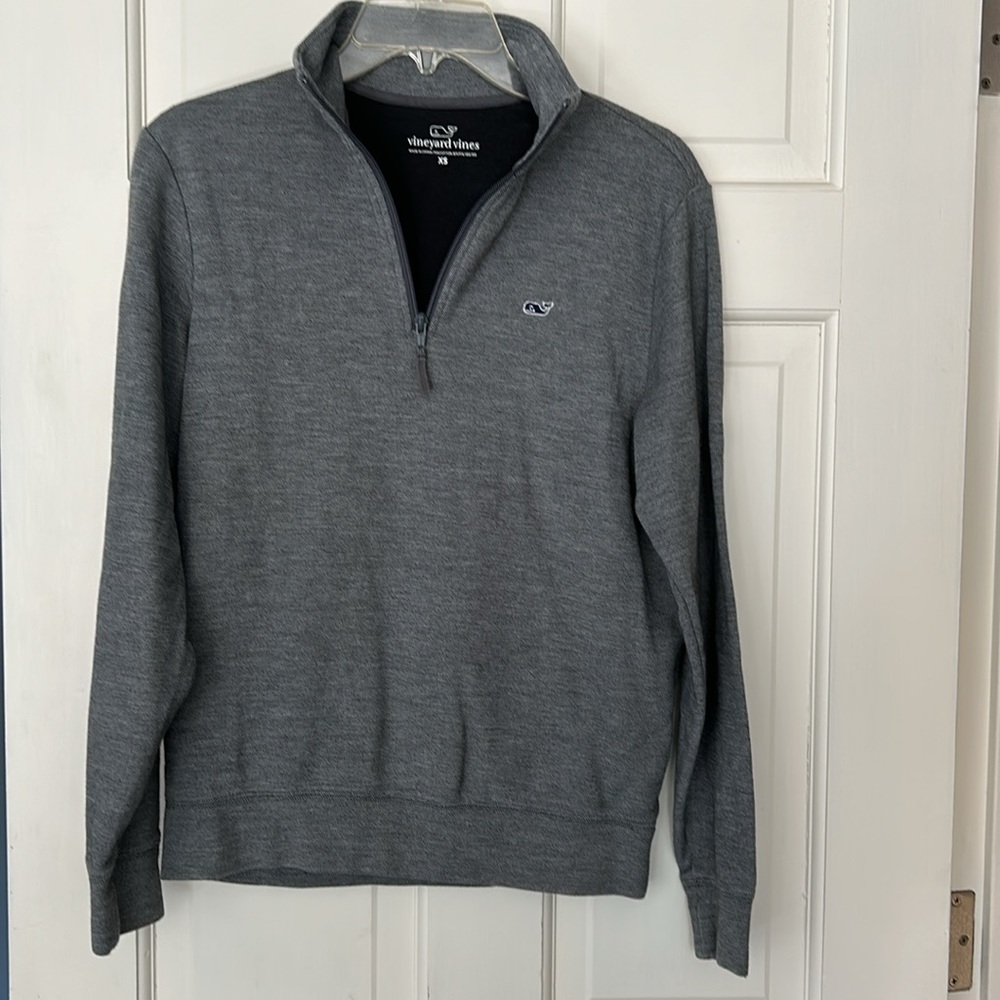Vineyard Vines Mens XS Grey Quarter Zip